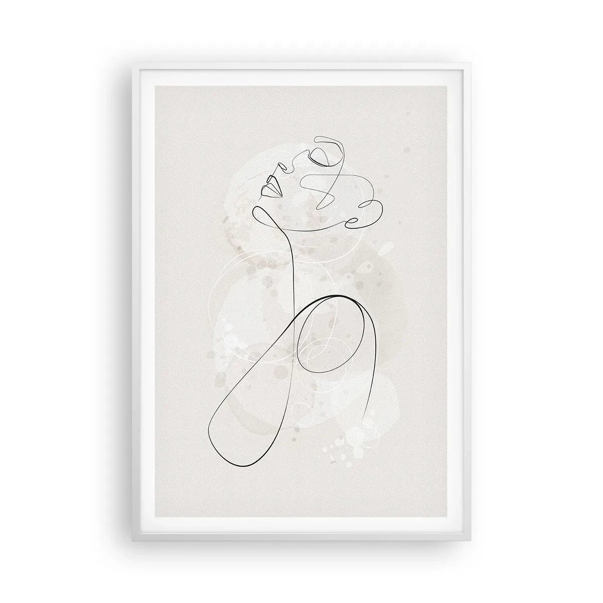 Poster in einem weißen Rahmen - Die Spirale der Schönheit - 70x100 cm