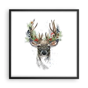 Poster in einem schwarzem Rahmen - Im festlichen Gewand - 50x50 cm