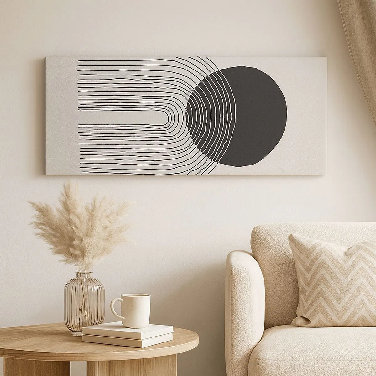 Bild auf Leinwand - Leinwandbild - Zittern und Vertrauen - 100x40 cm