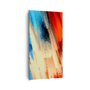 Bild auf Leinwand - Leinwandbild - Eine Kaskade von Farben - 65x120 cm