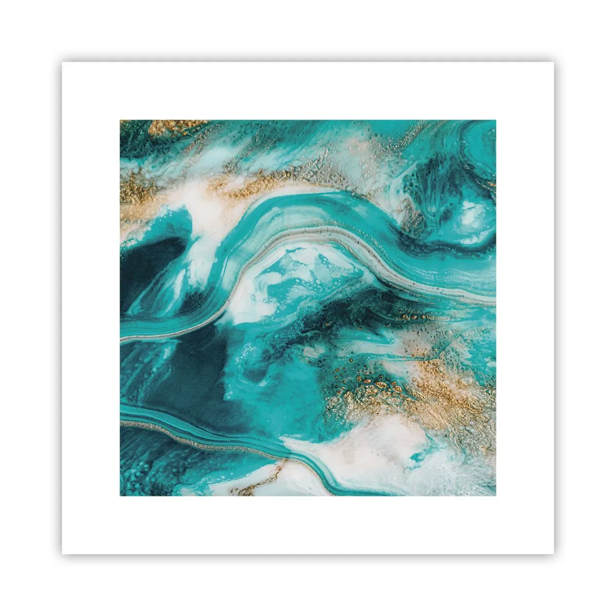 Poster - Der Fluss aus Gold - 30x30 cm