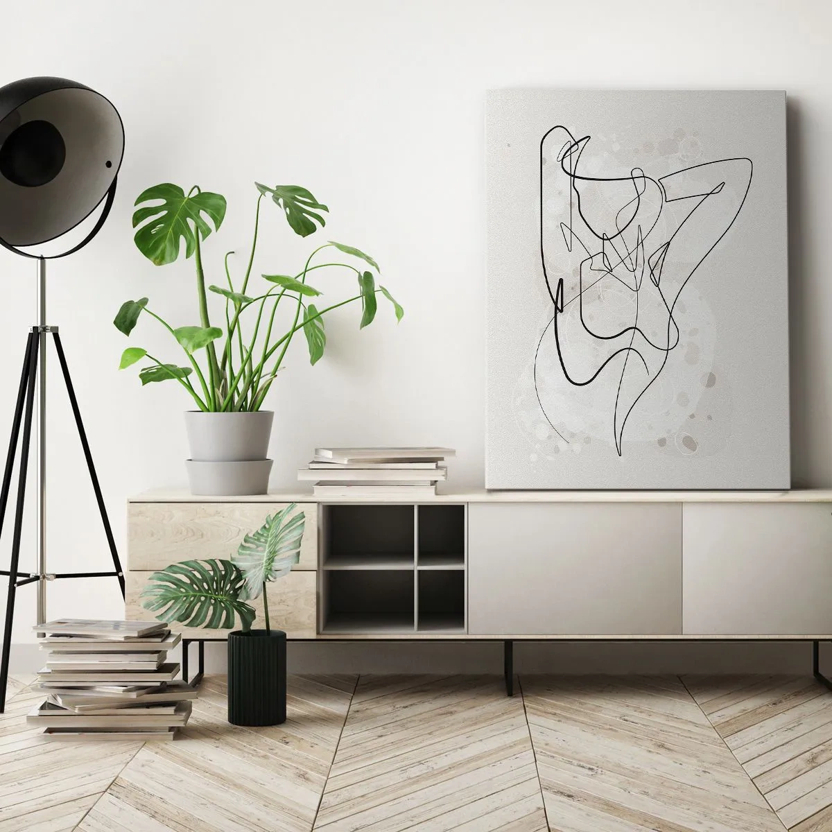 Bild auf Leinwand - Leinwandbild - Die Kunst der Verführung - 45x80 cm