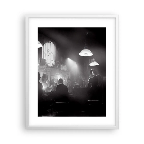 Poster in einem weißen Rahmen - In Jazz-Atmosphäre - 40x50 cm