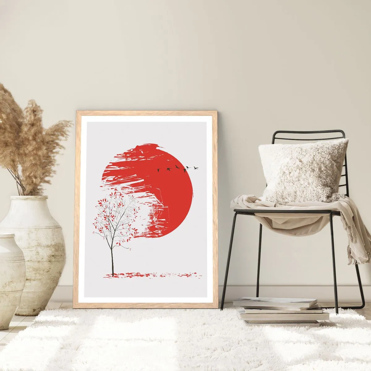 Poster in einem Rahmen aus heller Eiche - Kennst du dieses Land? - 70x100 cm