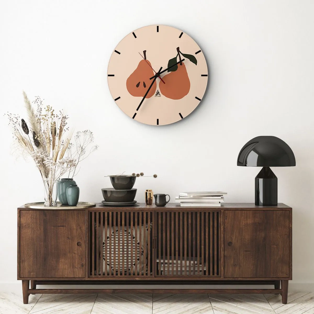 Wanduhr - Glasuhr - Pure Süße - 40x40 cm