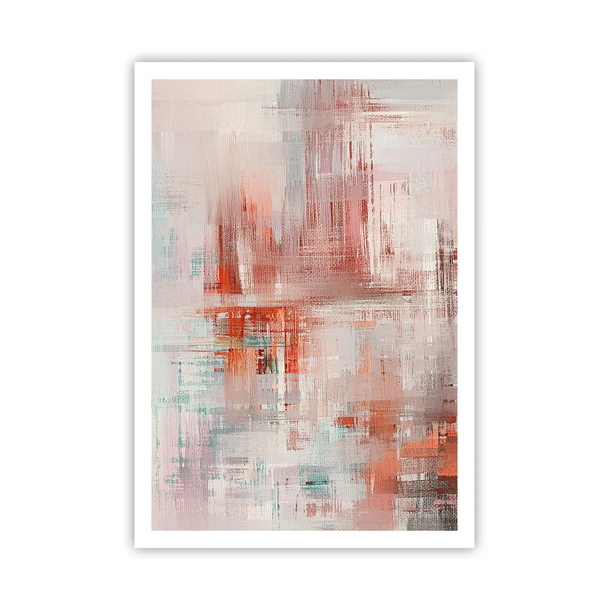 Poster - Dunstig. Aber rosa - 70x100 cm