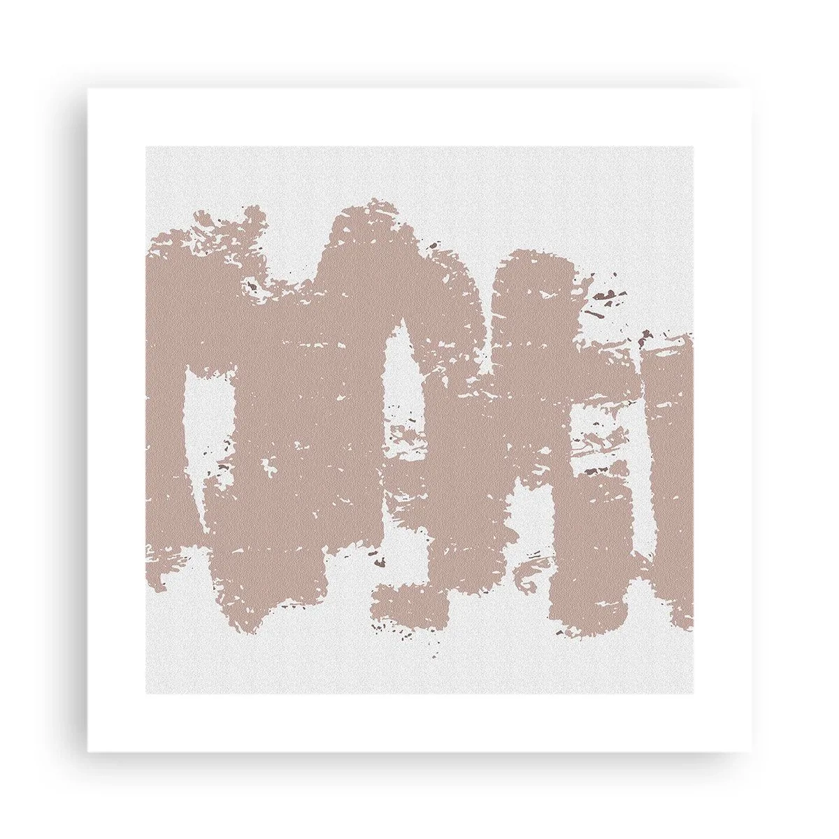 Poster - Abstraktion in zartem Rosa - 40x40 cm