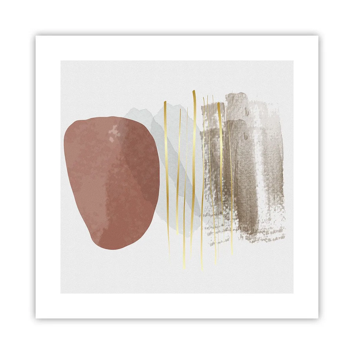 Poster - Abstrakte Kolonnade - 40x40 cm