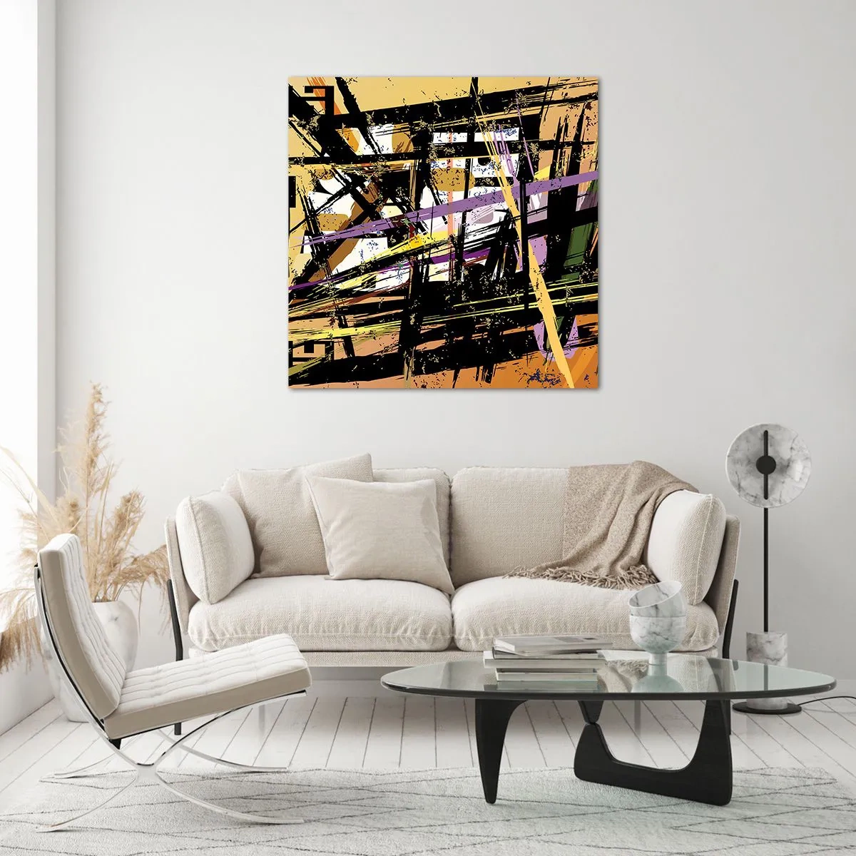 Glasbild - Bild auf glas - Ein scharfer Schnitt - 40x40 cm