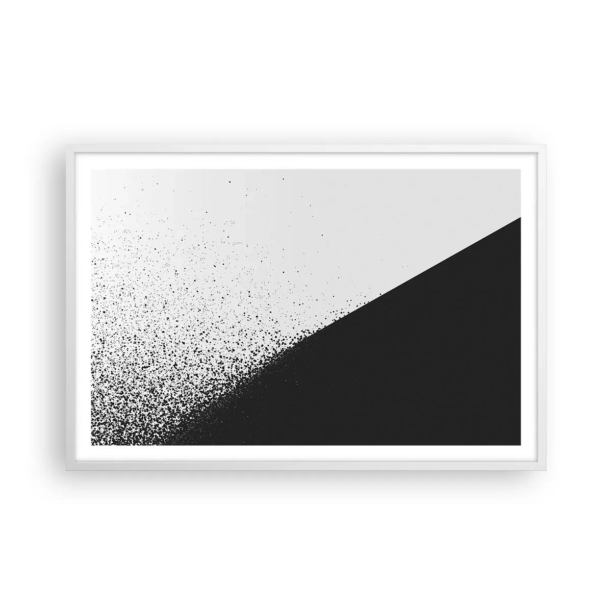 Poster in einem weißen Rahmen - Immer schneller, immer mehr - 91x61 cm