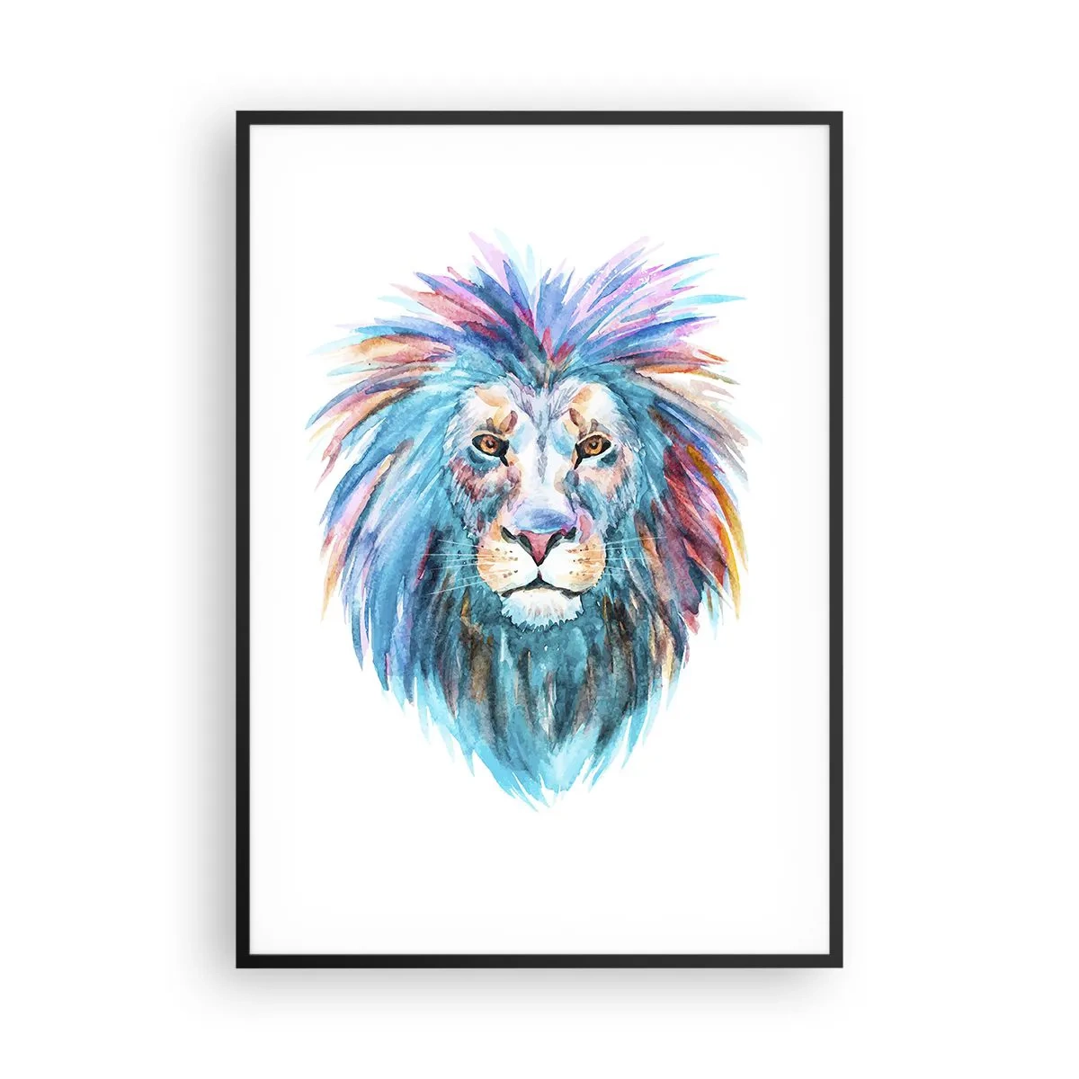 Poster in einem schwarzem Rahmen - Eine elektrisierende Aura - 70x100 cm