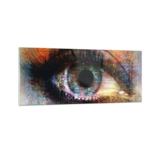 Glasbild - Bild auf glas - Du kannst in die Seele sehen - 100x40 cm