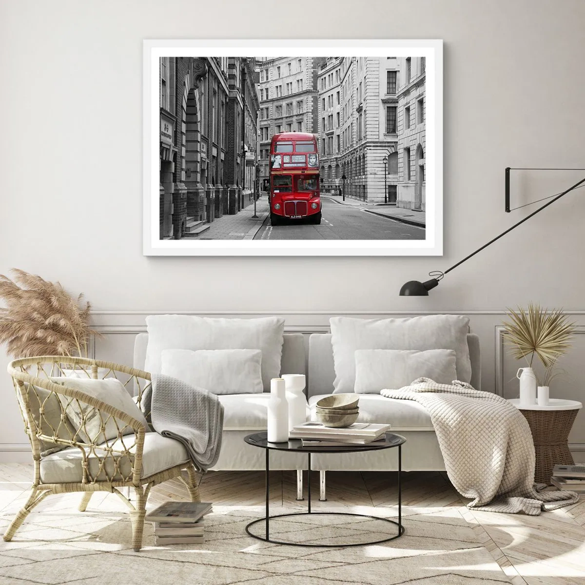 Poster in einem weißen Rahmen - Der Alltag muss nicht grau sein - 100x70 cm