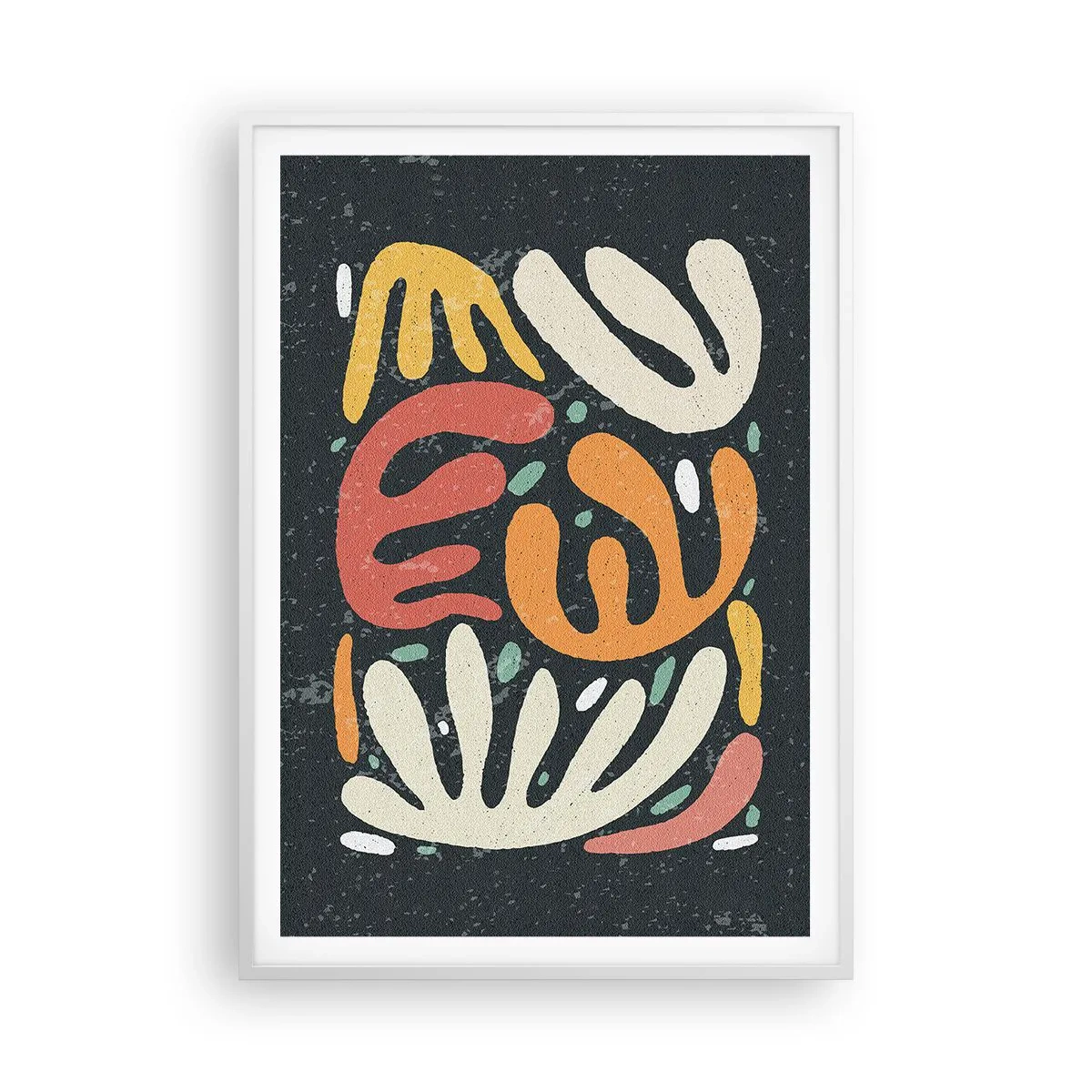 Poster in einem weißen Rahmen - Komposition – Ich erwische dich gleich - 70x100 cm