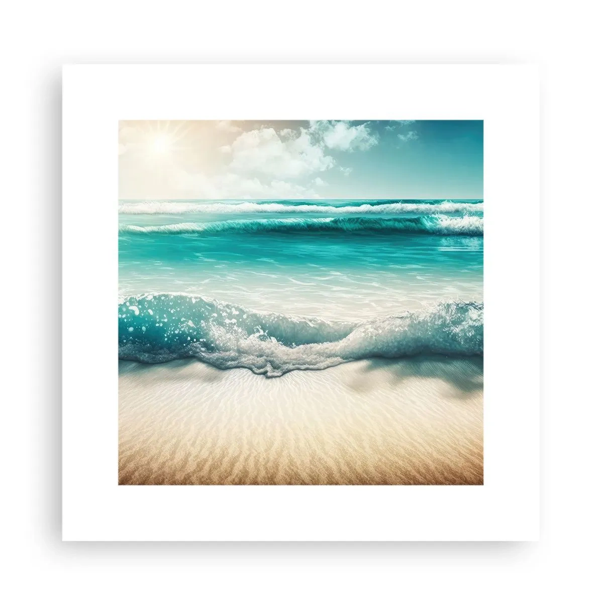 Poster - Frieden des Ozeans - 30x30 cm