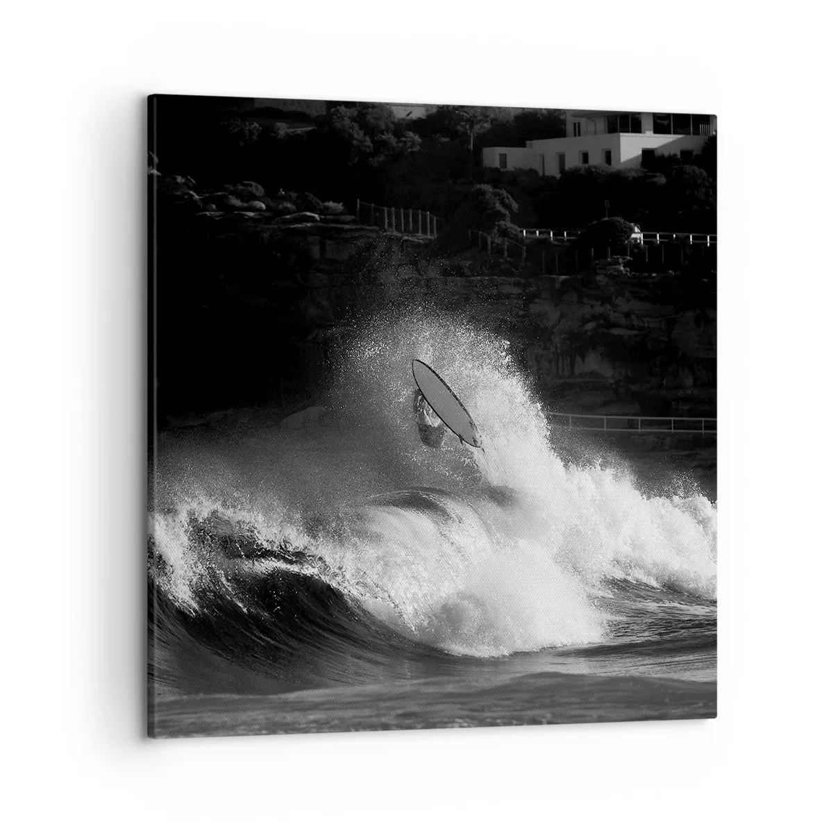 Bild auf Leinwand - Leinwandbild - Herausforderung angenommen! - 50x50 cm