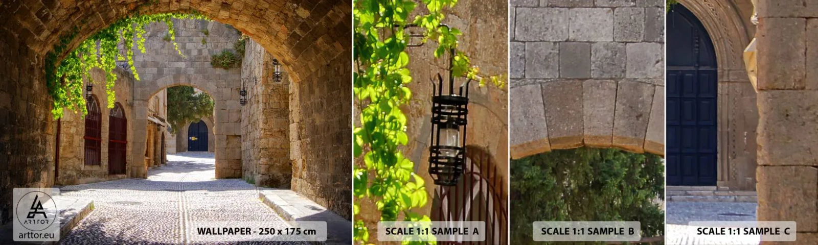 Fototapetenmuster Standard Eco - Die Prozession wird bald erscheinen - Die Architektur, Stadt, Gasse - 100x30 cm