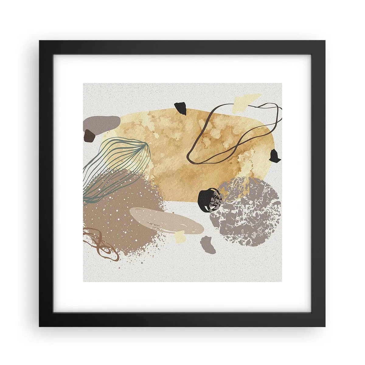 Poster in einem schwarzem Rahmen - Angewandte Plumkologie - 30x30 cm