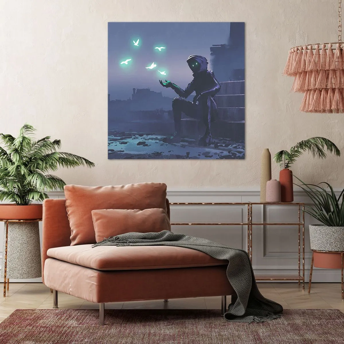 Bild auf Leinwand - Leinwandbild - Das Leben wird zurückkommen - 40x40 cm