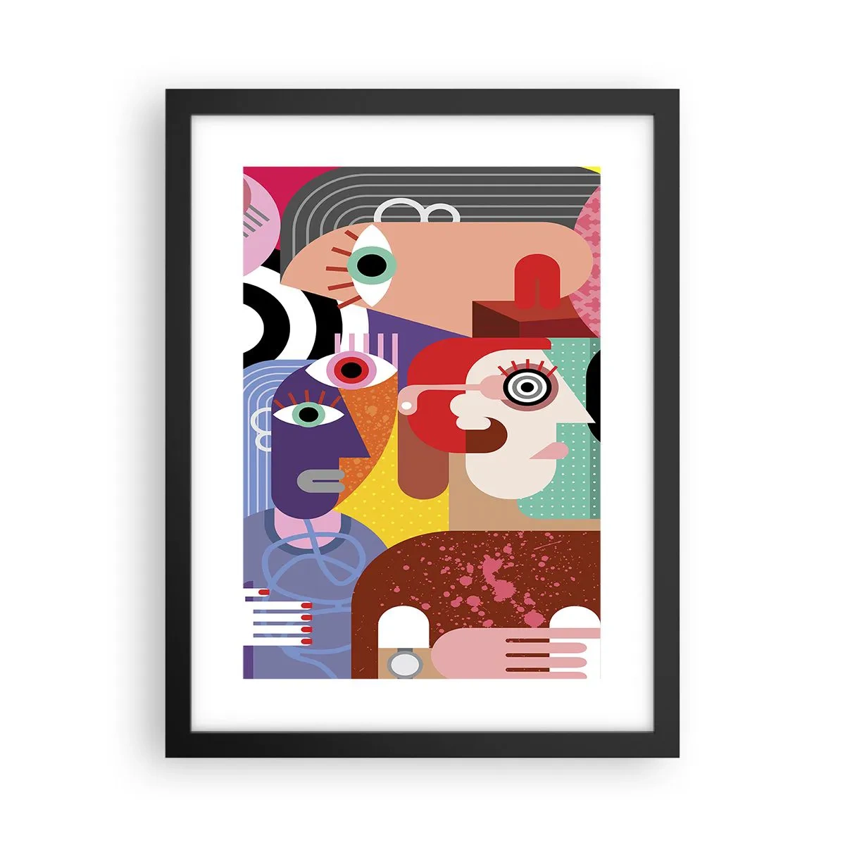 Poster in einem schwarzem Rahmen - Wir sind von Herrn Picasso - 30x40 cm