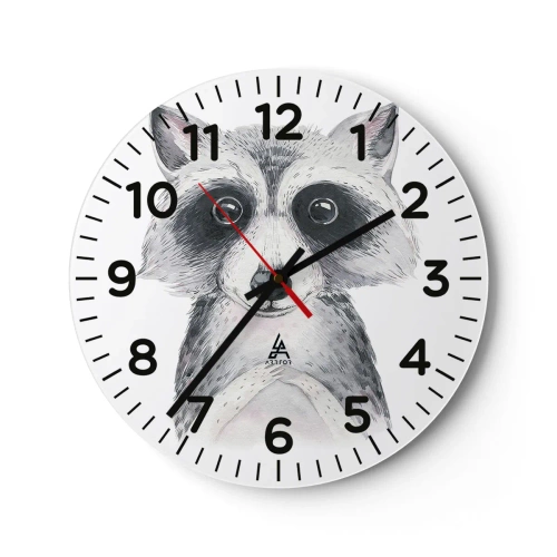 Wanduhr - Glasuhr - Ein Moment zum Bewegen - 40x40 cm