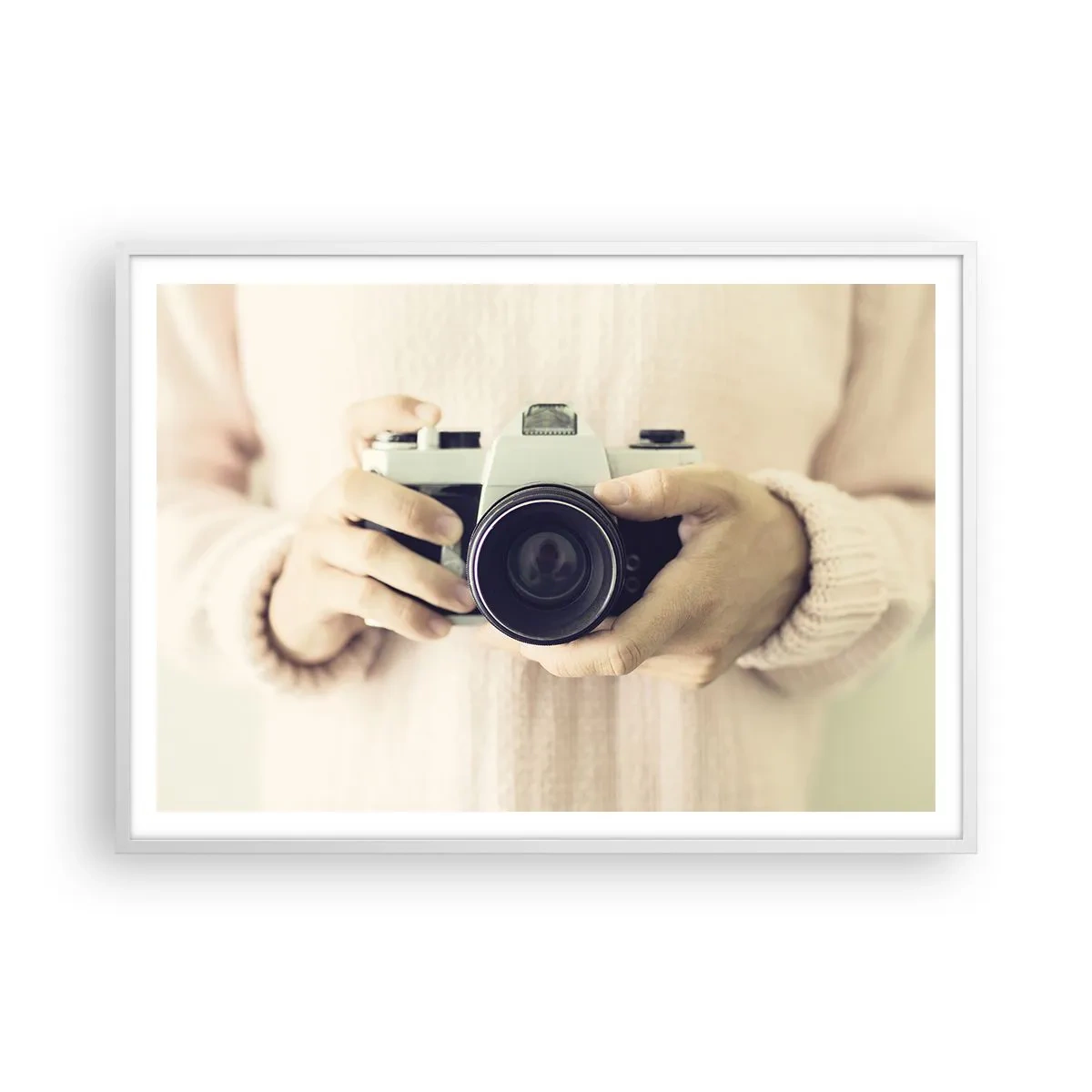 Poster in einem weißen Rahmen - Um mehr zu sehen ... - 100x70 cm