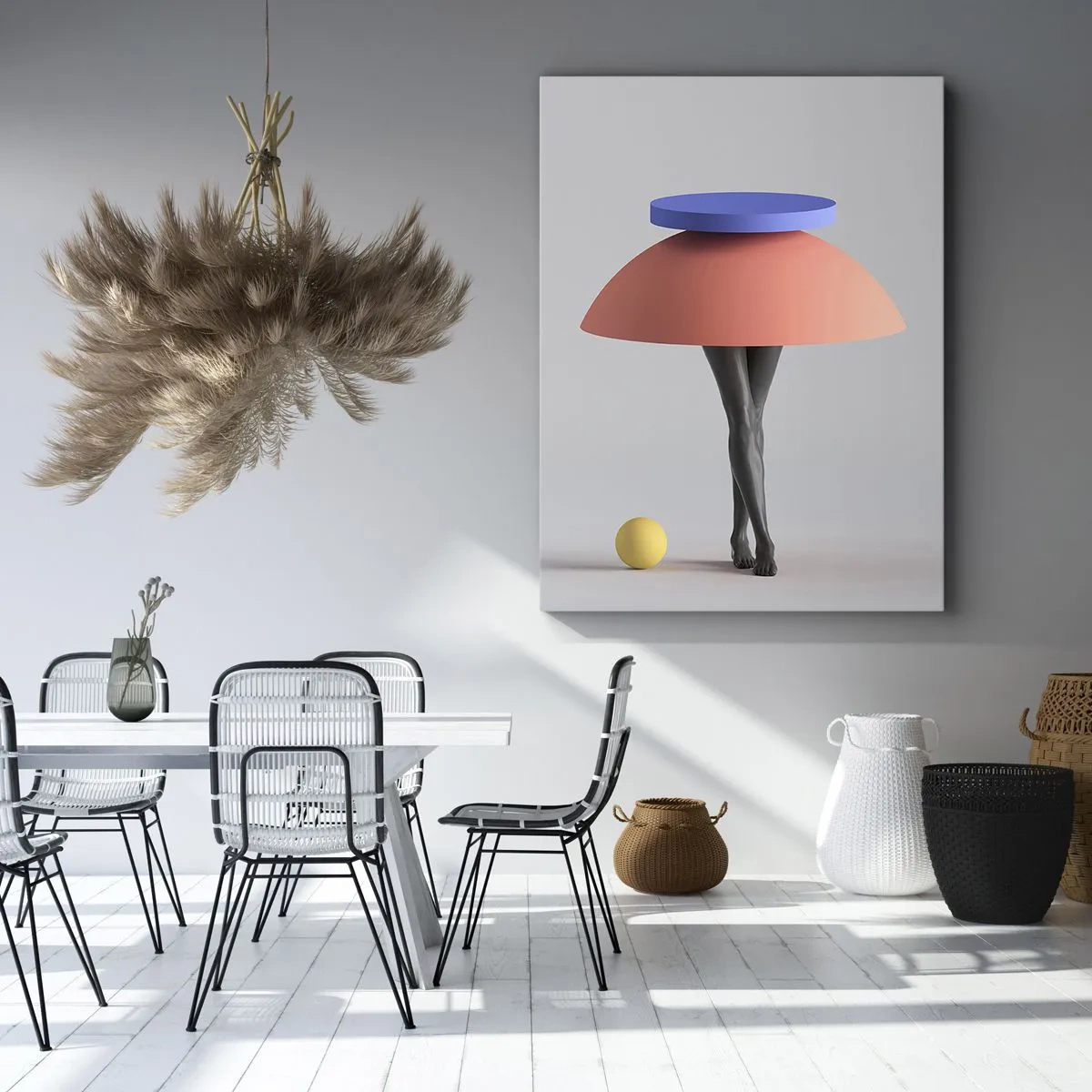 Bild auf Leinwand - Leinwandbild - Surrealistische Komposition - 45x80 cm