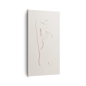 Bild auf Leinwand - Leinwandbild - Die Form des Verlangens - 65x120 cm