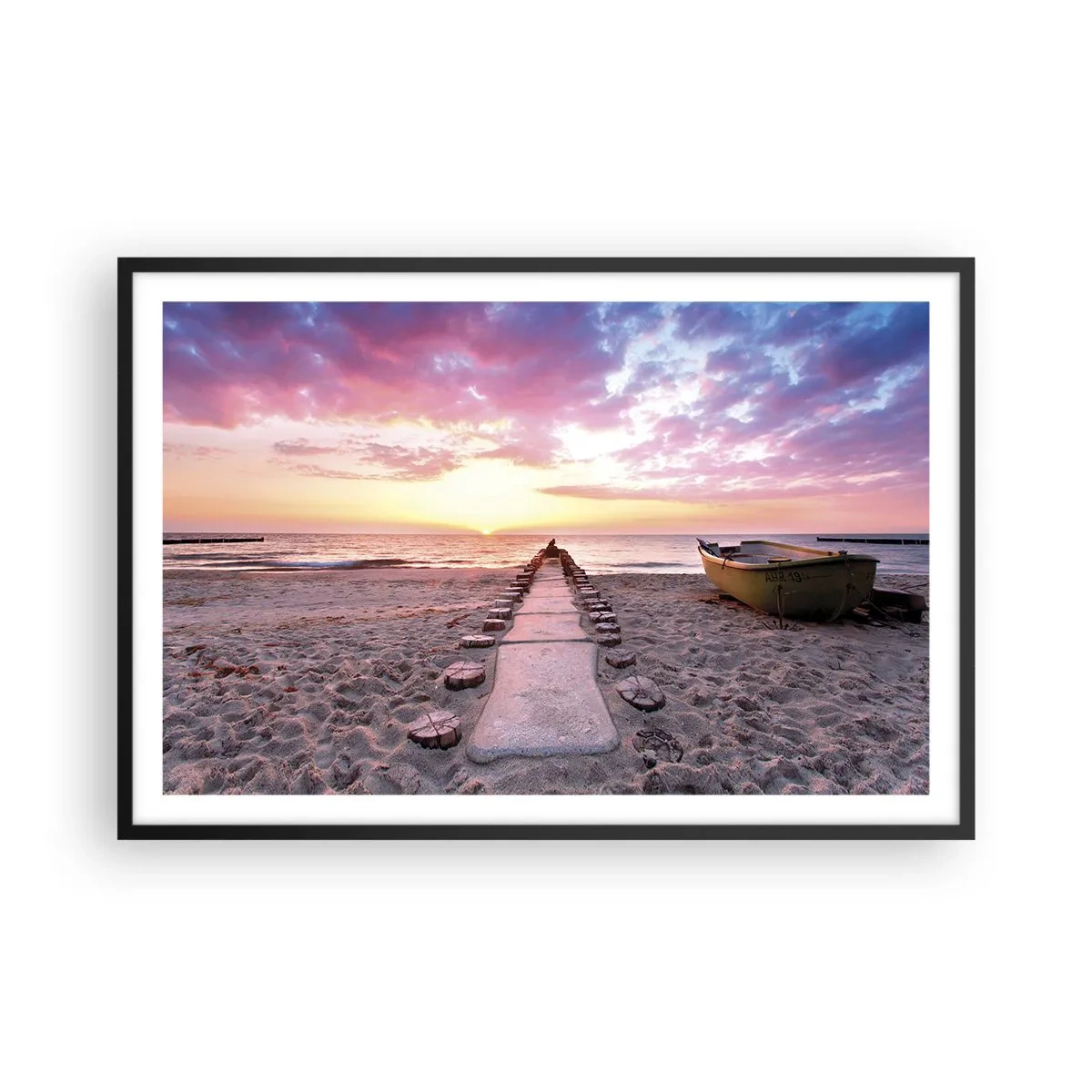 Poster in einem schwarzem Rahmen - Ein Moment tiefer Erfahrung - 91x61 cm