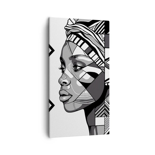 Bild auf Leinwand - Leinwandbild - Ethnisches Porträt - 45x80 cm