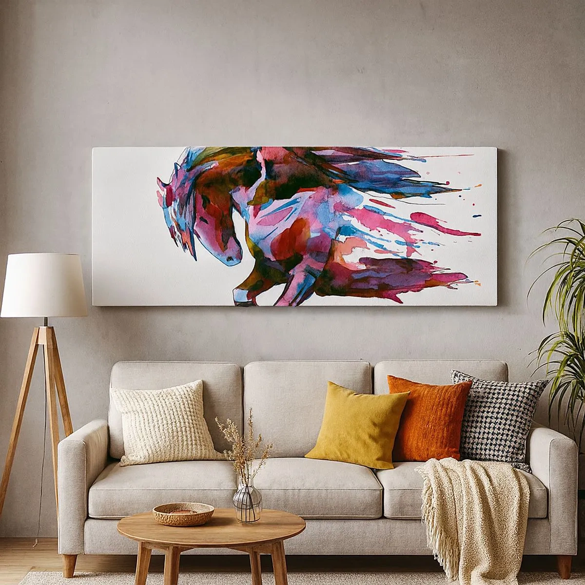 Bild auf Leinwand - Leinwandbild - In Verzückung - 100x40 cm