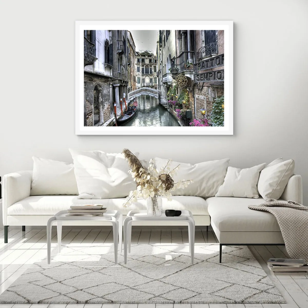 Poster in einem weißen Rahmen - Seit Jahrhunderten in stiller Besinnung - 50x40 cm