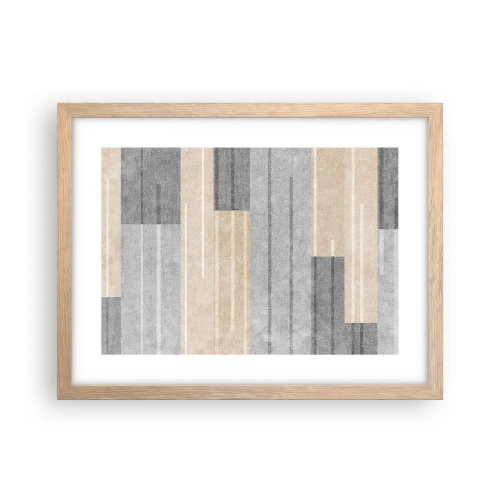 Poster in einem Rahmen aus heller Eiche - Komposition: Vertikal halten - 40x30 cm