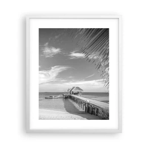 Poster in einem weißen Rahmen - Erinnerung oder Traum? - 40x50 cm