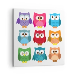 Bild auf Leinwand - Leinwandbild - Es macht Spaß, anders zu sein - 50x50 cm