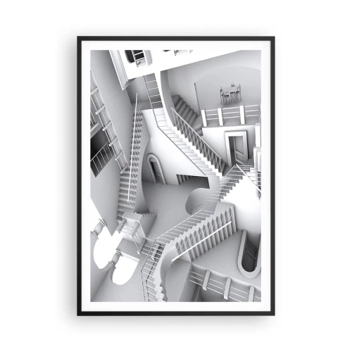 Poster in einem schwarzem Rahmen - Die Paradoxien des Weltraums - 70x100 cm