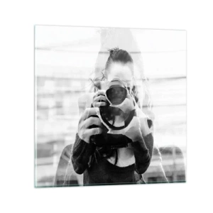 Glasbild - Bild auf glas - Schöpfer und Material - 50x50 cm