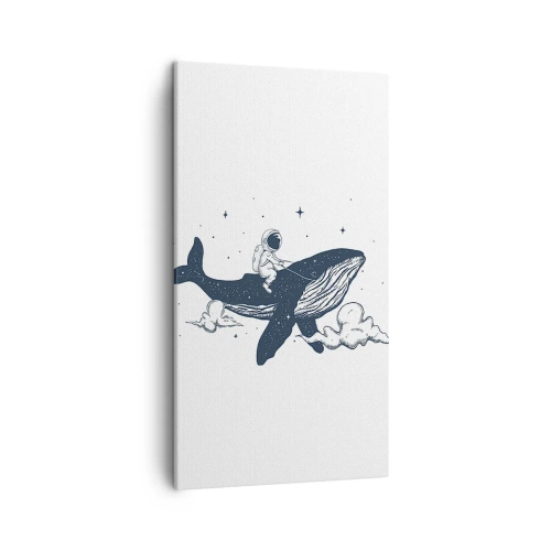 Bild auf Leinwand - Leinwandbild - Weltraumabenteuer - 45x80 cm