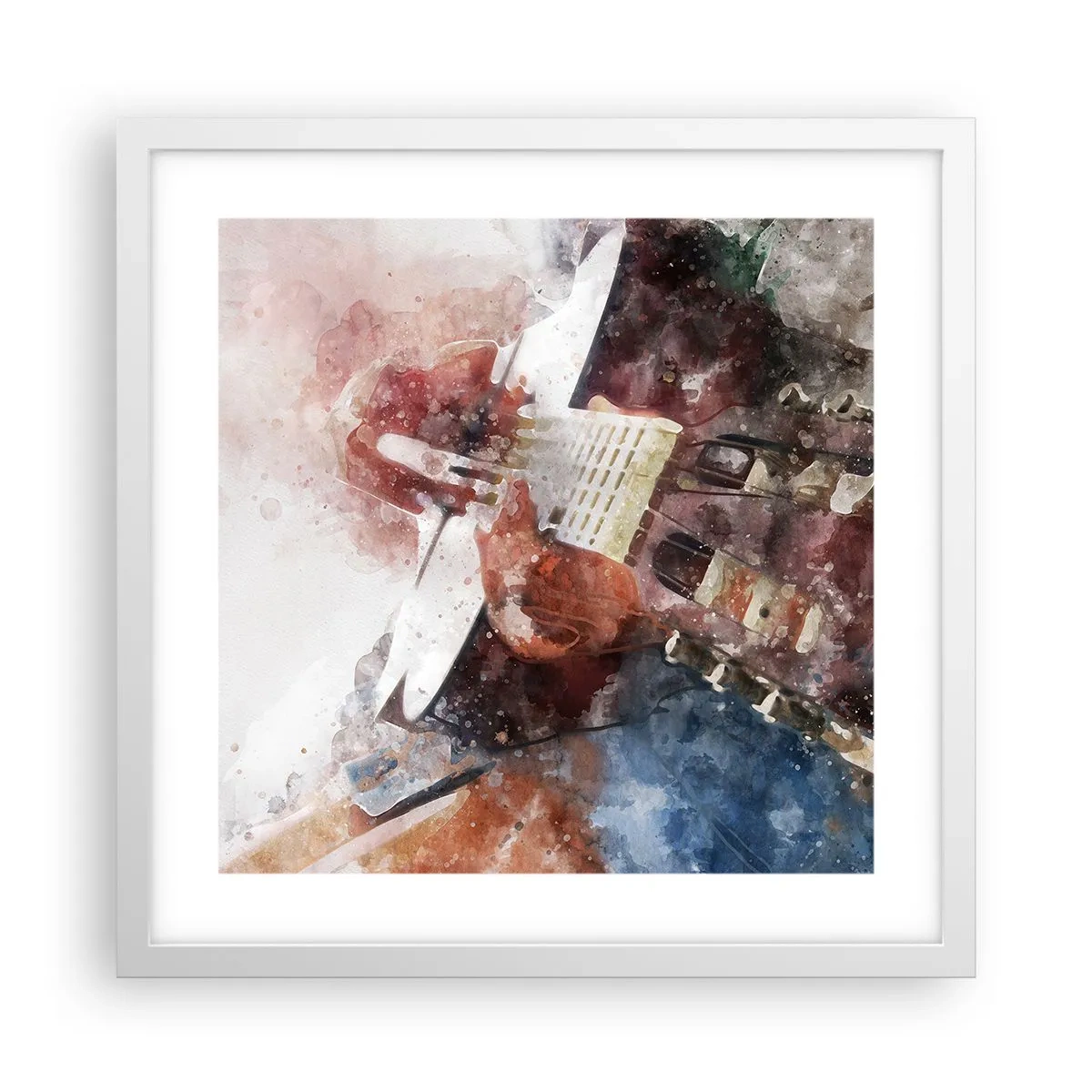 Poster in einem weißen Rahmen - Und was halten Sie davon? - 40x40 cm