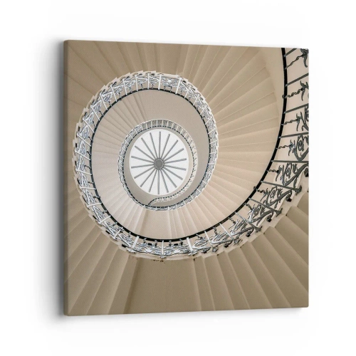 Bild auf Leinwand - Leinwandbild - Im Inneren der Muschel - 40x40 cm