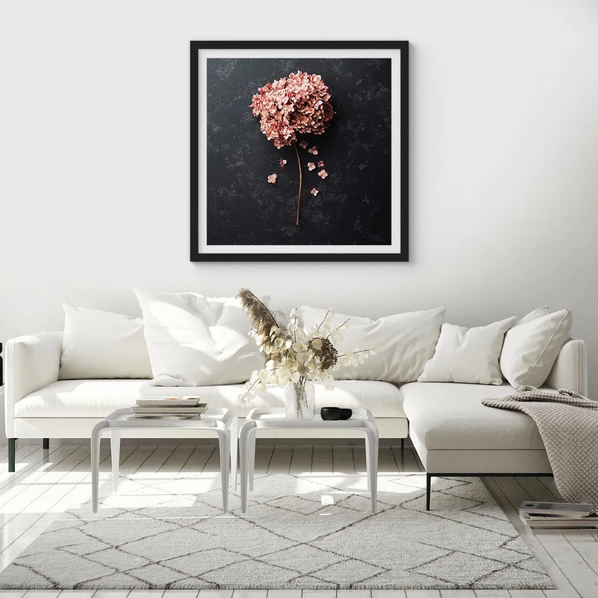 Poster in einem schwarzem Rahmen - Wirklich romantisches Zeichen - 30x30 cm