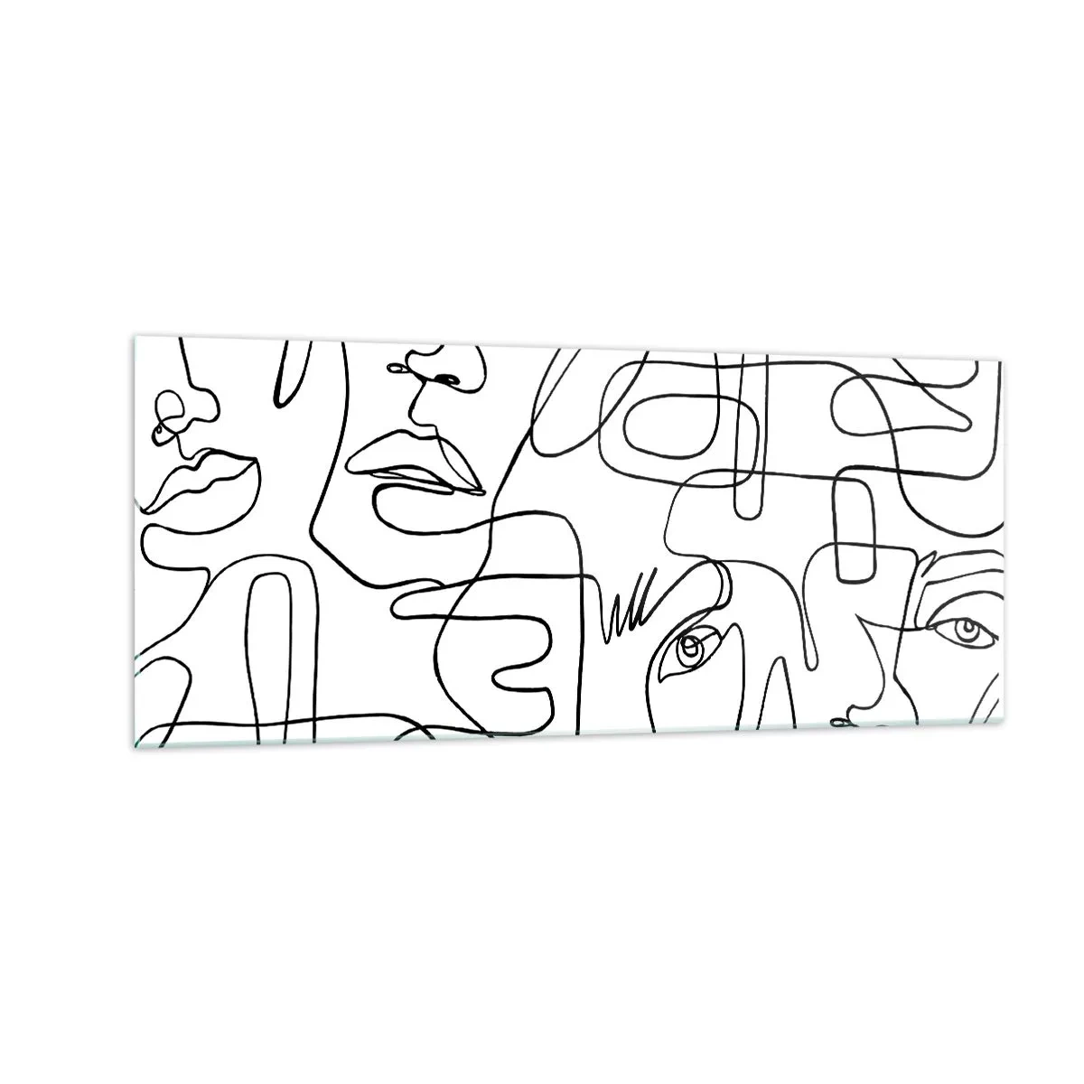 Glasbild - Bild auf glas - In verworrenen Gefühlen - 100x40 cm