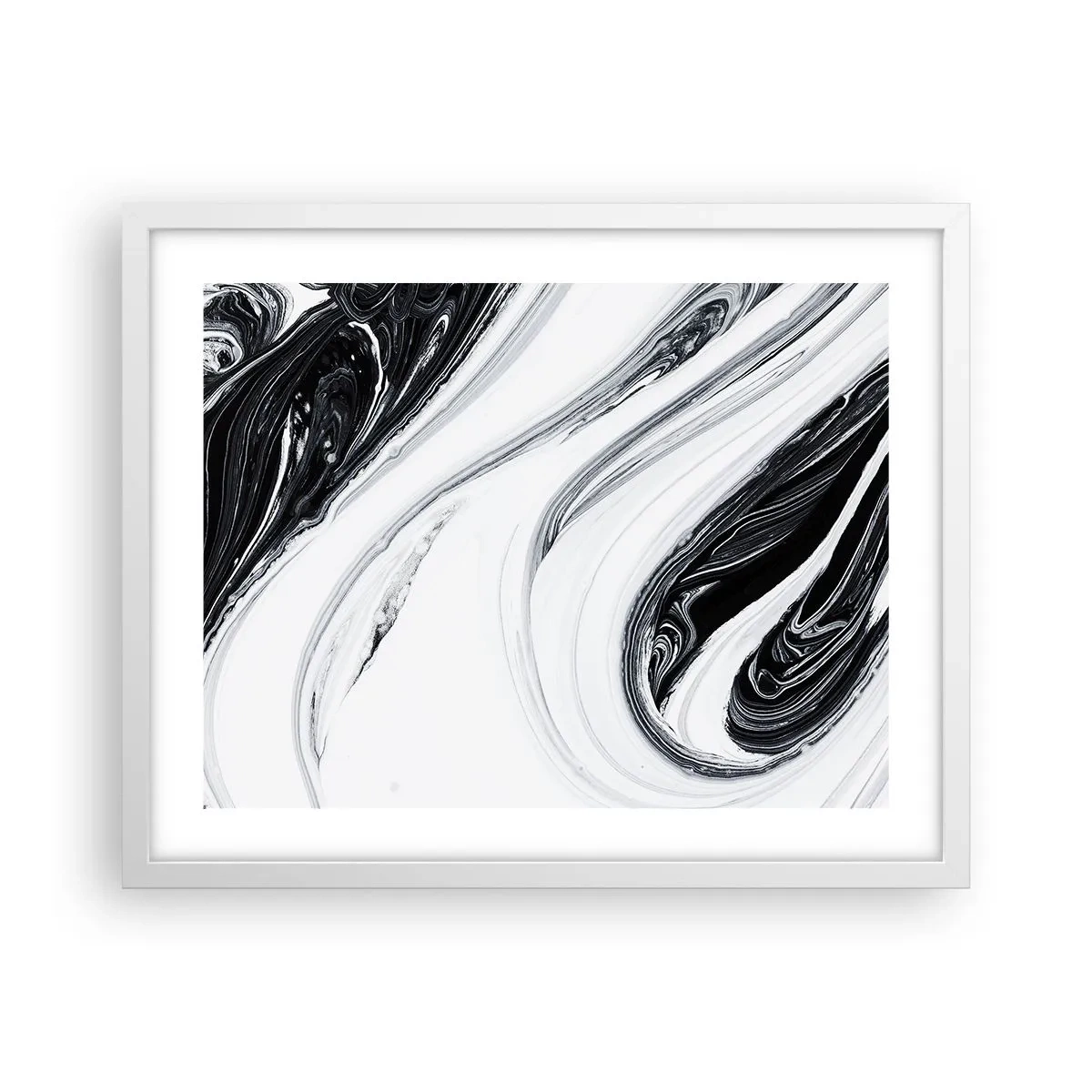 Poster in einem weißen Rahmen - Kombination aus Gegensätzen - 50x40 cm