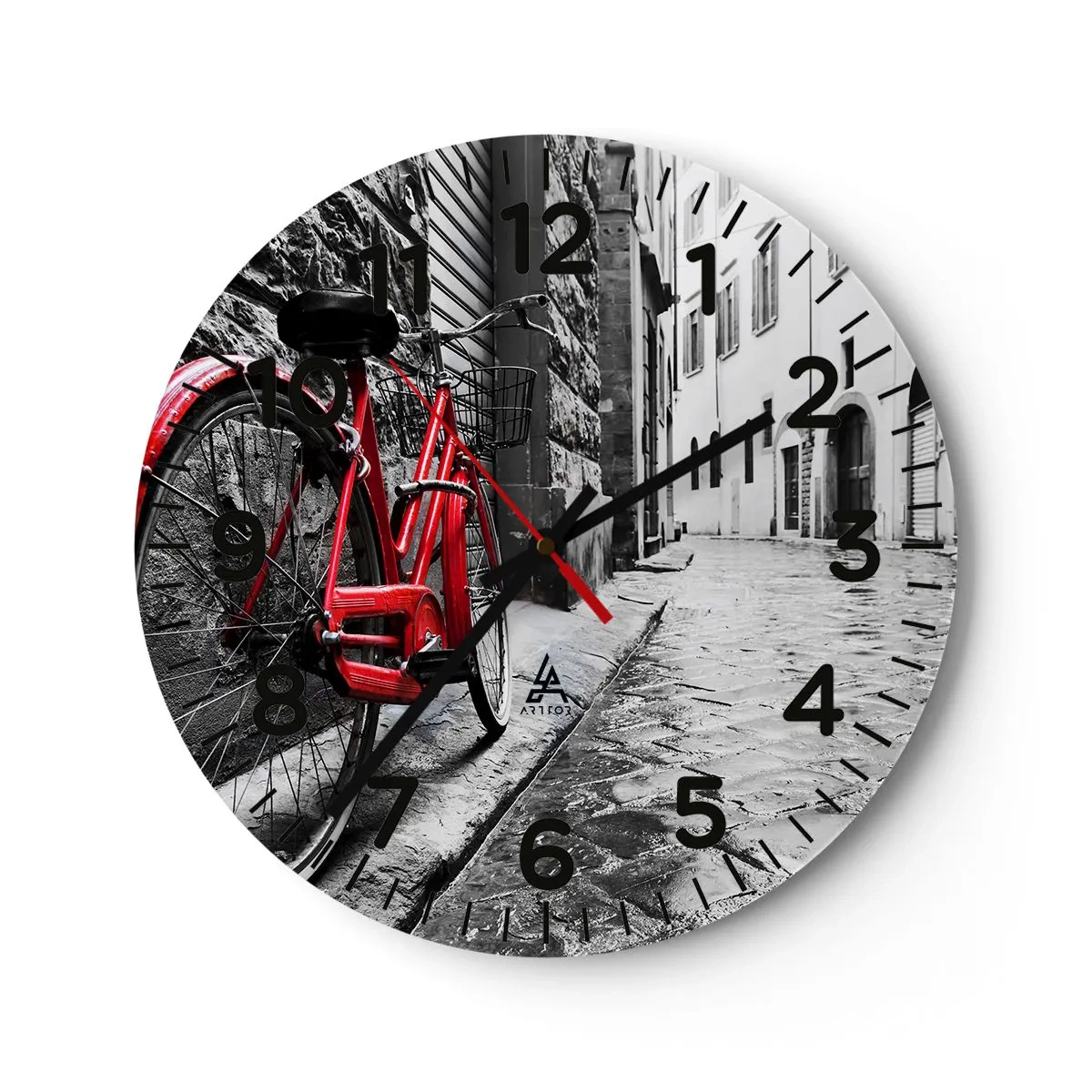 Wanduhr - Glasuhr - Wahre Schönheit wird nicht alt - 30x30 cm