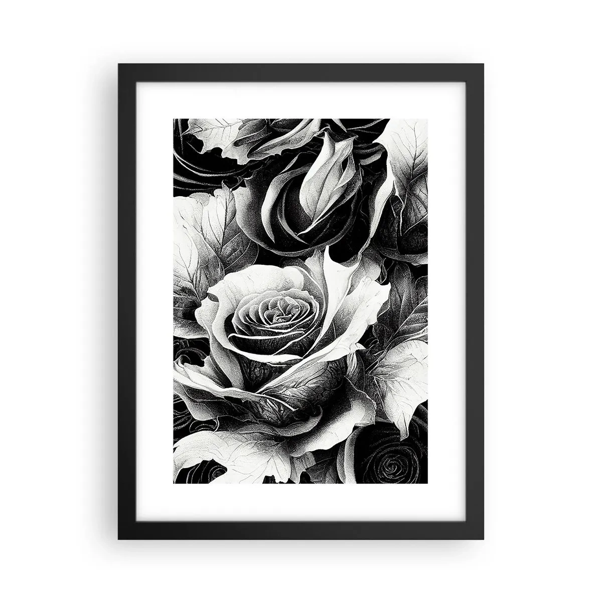 Poster in einem schwarzem Rahmen - Immer Königin - 30x40 cm