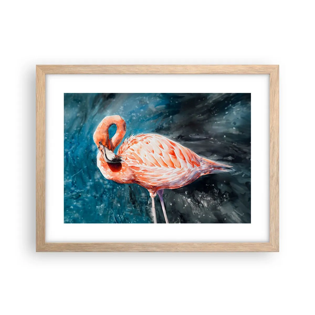 Poster in einem Rahmen aus heller Eiche - Von Natur aus dekorativ - 40x30 cm