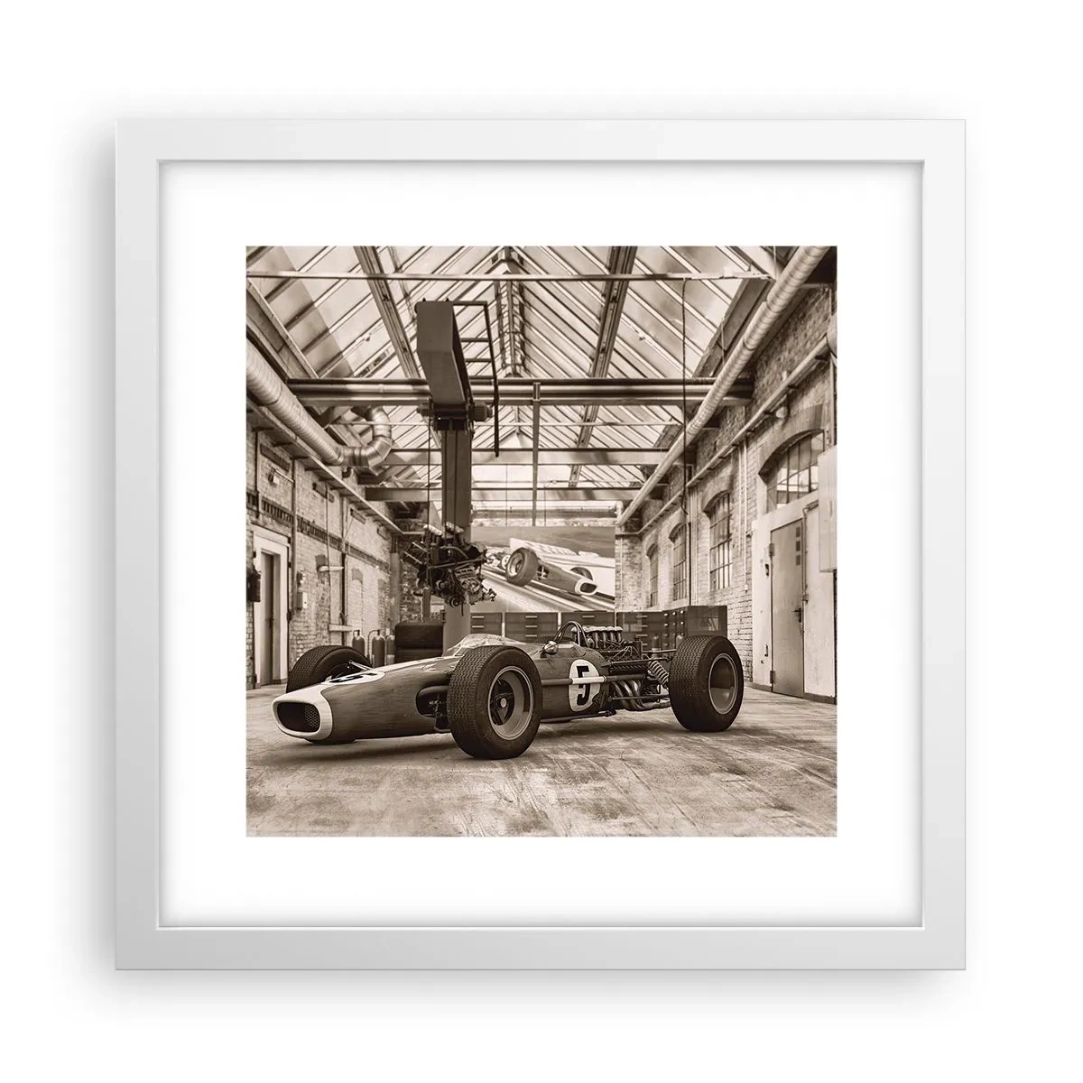 Poster in einem weißen Rahmen - Die Siegerruhe - 30x30 cm