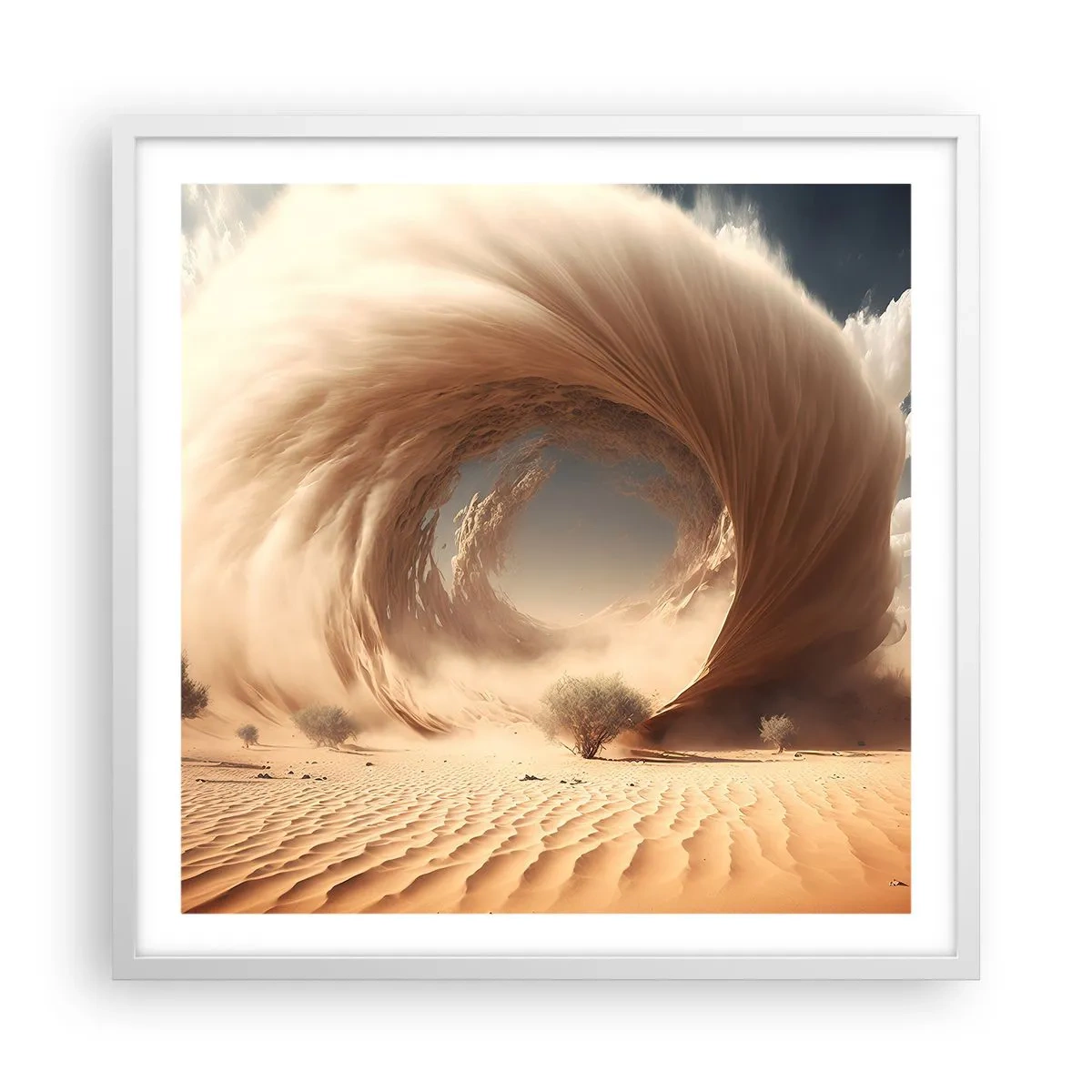 Poster in einem weißen Rahmen - Geöffnetes Portal - 60x60 cm
