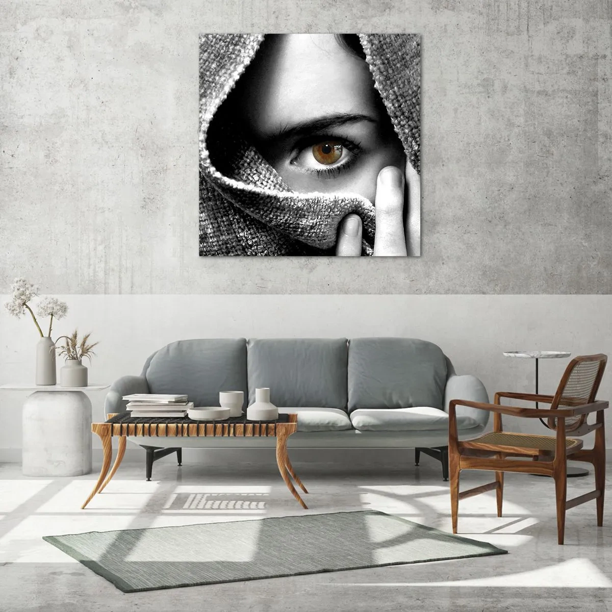 Glasbild - Bild auf glas - Erfahre das Geheimnis - 40x40 cm