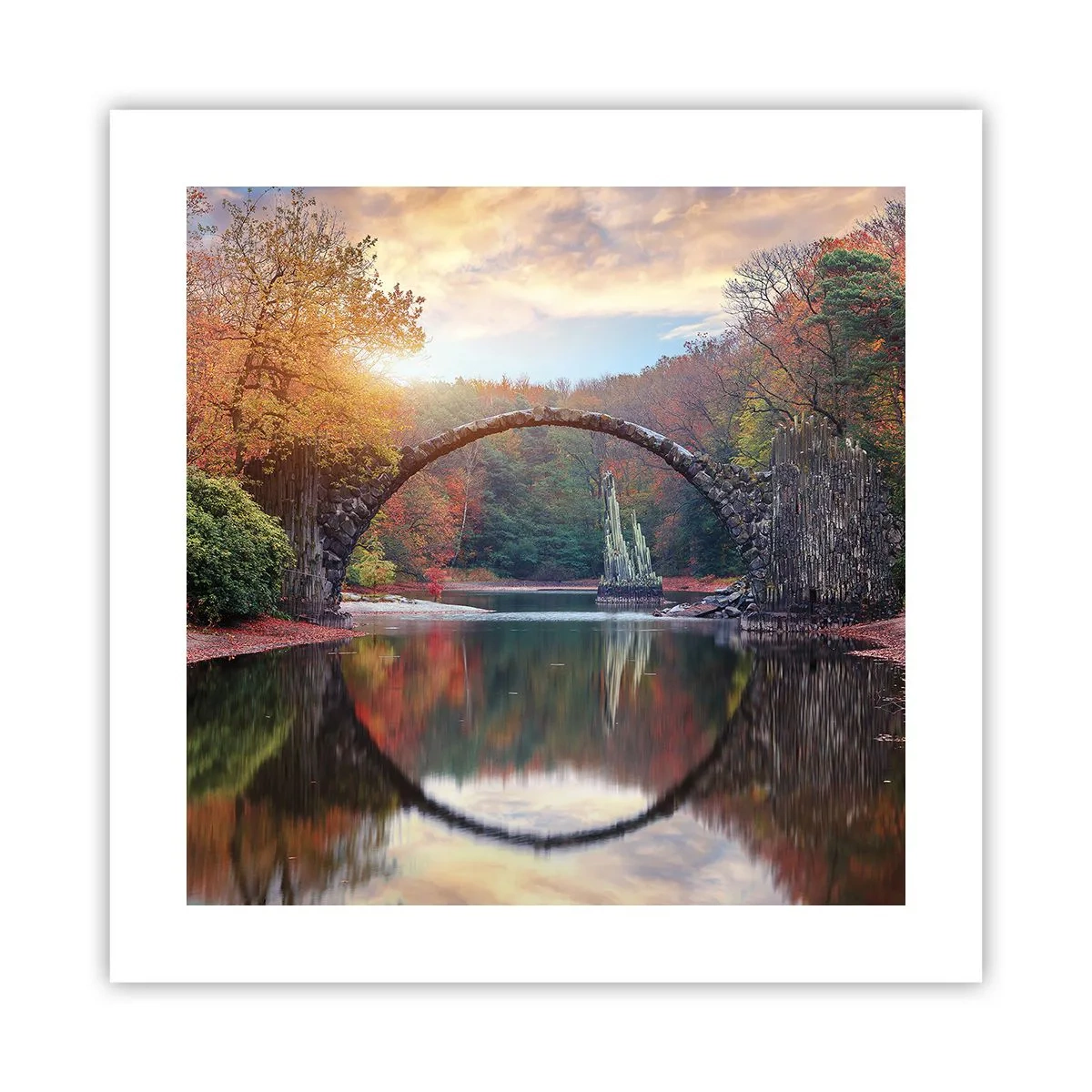 Poster - Auf der anderen Seite des Spiegels - 40x40 cm